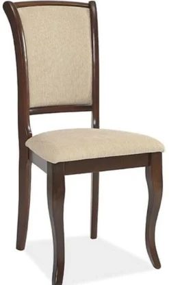 Casa Padrino Jugendstil Esszimmer Stuhl 4er Set Creme / Dunkelbraun 44 x 44 x H. 96 cm - Elegante Massivholz Küchen Stühle - Barock & Jugendstil Esszimmer Möbel