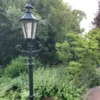 Casa Padrino Jugendstil Gartenlaterne 42 x 29 x H. 225 cm - Verschiedene Farben - Nostalgische Wetterfeste Außenleuchte