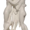 Casa Padrino Jugendstil Garten Deko Marmor Skulptur 3 Frauen Grau H. 180 cm