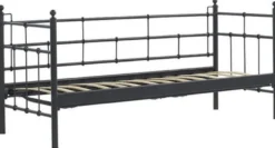 Casa Padrino Jugendstil Gartensofa Schwarz / Dunkelgrün 200 x 70 x H. 92 cm - Garten Sofa - Terrassen Sofa - Garten & Terrassen Möbel