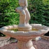 Casa Padrino Jugendstil Gartenbrunnen / Springbrunnen Ø 125 x H. 170 cm - Barock & Jugendstil Gartendeko Brunnen