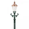 Casa Padrino Jugendstil Gartenlaterne 42 x 29 x H. 248 cm - Verschiedene Farben - Nostalgische Wetterfeste Außenleuchte