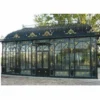 Casa Padrino Jugendstil Gartenhaus Schwarz / Gold 856 x 456 x H. 516 cm