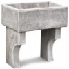 Casa Padrino Jugendstil Gartenspüle Antik Grau 80 x 50 x H. 90 cm