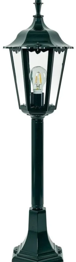 Casa Padrino Jugendstil Gartenlaterne / Gartenlampe 20 x 20 x H. 80 cm - Verschiedene Farben - Nostalgische Wetterfeste Garten Terrassen Außenleuchte
