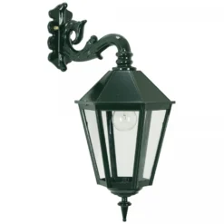 Casa Padrino Jugendstil Hängeleuchte 22 x 29 x H. 51 cm - Verschiedene Farben - Nostalgische Wetterfeste Außenleuchte