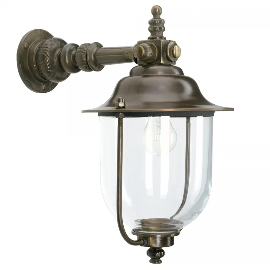 Casa Padrino Jugendstil Hängeleuchte 32 x 52 x H. 56 cm - Bronze - Nostalgische Wetterfeste Außenleuchte