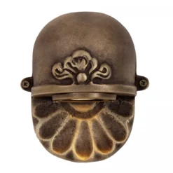 Casa Padrino Jugendstil Hofleuchte 14 x 8 x H. 17 cm - Bronze - Nostalgische Wetterfeste Außenleuchte