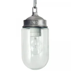 Casa Padrino Jugendstil Hofleuchte 10 x H. 25 cm - Silber - Nostalgische Wetterfeste Außenleuchte