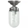 Casa Padrino Jugendstil Hofleuchte 12 x 12 x H. 27 cm - Silber - Nostalgische Wetterfeste Außenleuchte