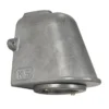 Casa Padrino Jugendstil Hofleuchte 8 x 9 x H. 10 cm - Silber - Nostalgische Wetterfeste Außenleuchte