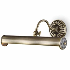 Casa Padrino Jugendstil Metall Wandleuchte Messing 35,9 cm - Leseleuchte