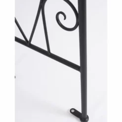 Casa Padrino Jugendstil Rosenbogen Schwarz H. 210 cm - Garten Deko Accessoires