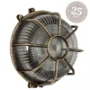 Casa Padrino Jugendstil Schiffslampe 20 x 12 x H. 20 cm - Bronze - Nostalgische Wetterfeste Außenleuchte