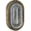 Casa Padrino Jugendstil Schiffslampe 12 x 8 x H. 20 cm - Bronze - Nostalgische Wetterfeste Außenleuchte