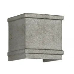 Casa Padrino Jugendstil Schiffslampe 10 x 8 x H. 9 cm - Silber - Nostalgische Wetterfeste Außenleuchte
