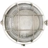 Casa Padrino Jugendstil Schiffslampe 19 x 11 x H. 19 cm - Nickel - Nostalgische Wetterfeste Außenleuchte