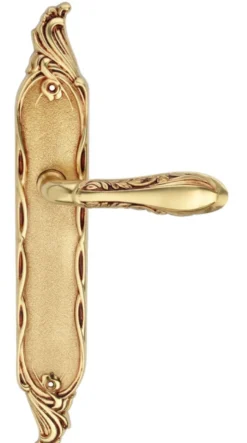 Casa Padrino Jugendstil Türgriff Set Französisches Gold 14,8 x H. 33 cm - Barock & Jugendstil Hotel Accessoires
