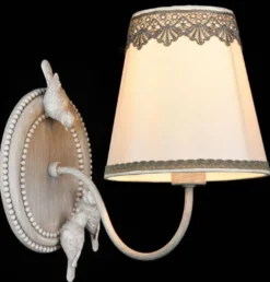 Casa Padrino Jugendstil Wandleuchte Wandlampe in Antik Grau 16 x 28 x H. 26 cm