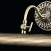 Casa Padrino Jugendstil Wandleuchte in Bronze, 34 x H 12 cm, massive Wandlampe für ein elegantes Wohnambiente