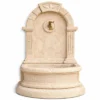 Casa Padrino Jugendstil Wandbrunnen Sandfarben / Antik Messing H. 112 cm - Made in Italy