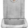 Casa Padrino Jugendstil Wandbrunnen Grau / Antik Messing H. 100 cm