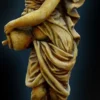 Casa Padrino Jugendstil Wasserspeier Frau mit Krug Ø 26 x H. 80 cm - Barock & Jugendstil Gartendeko
