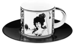 Casa Padrino Kaffeetasse Audrey Beardsley Portrait aus Porzellan 0,21 Ltr. - Tettau Porzellanfabrik