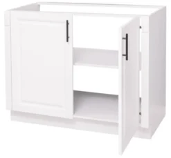Casa Padrino Küchenschrank im Landhausstil mit 2 Türen, 110 x 58 x 85 cm