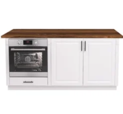 Casa Padrino Küchenschrank im Landhausstil mit 2 Türen und 1 Schublade, 179 x 60 x 89 cm