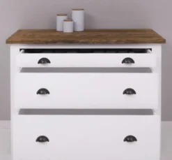 Casa Padrino Küchenschrank im Landhausstil mit 3 Schubladen, 110 x 65 x 90 cm