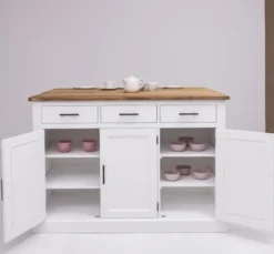 Casa Padrino Küchenschrank im Landhausstil, 160 x 110 x 110 cm