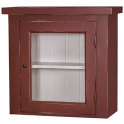 Casa Padrino Küchenschrank im Landhausstil mit 1 Glastür, 67 x 31 x 65 cm