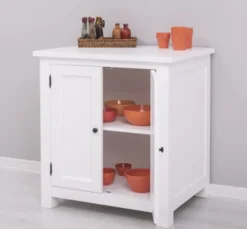 Casa Padrino Küchenschrank im Landhausstil mit 2 Türen, 86 x 65 x 90 cm
