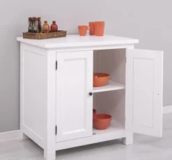 Casa Padrino Küchenschrank im Landhausstil mit 2 Türen, 86 x 65 x 90 cm