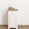 Casa Padrino Küchenschrank im Landhausstil mit 1 Tür und 1 Schublade, 50 x 65 x 90 cm