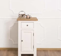 Casa Padrino Küchenschrank im Landhausstil mit 1 Tür und 1 Schublade, 50 x 65 x 90 cm