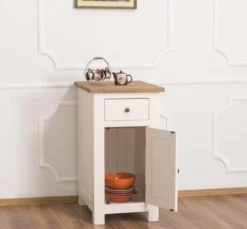 Casa Padrino Küchenschrank im Landhausstil mit 1 Tür und 1 Schublade, 50 x 65 x 90 cm