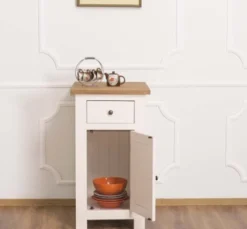 Casa Padrino Küchenschrank im Landhausstil mit 1 Tür und 1 Schublade, 50 x 65 x 90 cm
