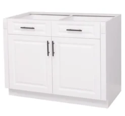 Casa Padrino Küchenschrank im Landhausstil mit 2 Türen und 2 Schubladen, 110 x 58 x 85 cm