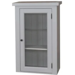 Casa Padrino Küchenschrank im Landhausstil mit 1 Glastür, 67 x 31 x 100 cm