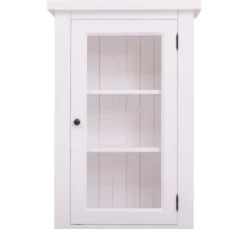 Casa Padrino Küchenschrank im Landhausstil mit 1 Glastür, 67 x 31 x 100 cm