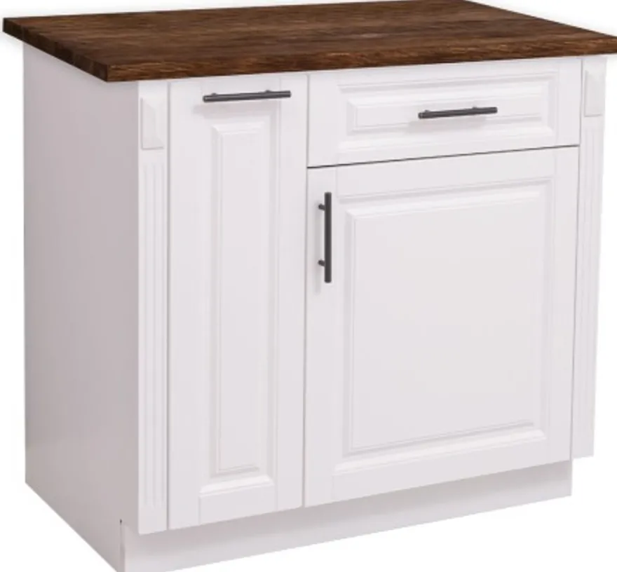 Casa Padrino Küchenschrank im Landhausstil mit 1 Tür und 1 Schublade, 94 x 60 x 89 cm