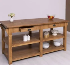Casa Padrino Küchenschrank im Landhausstil mit 4 Schubladen, 180 x 85 x 90 cm