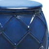 Casa Padrino Keramik Trommel Antik Blau Ø 35 x H. 46 cm - Luxus Kollektion