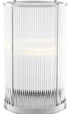 Casa Padrino Kerzenleuchter Silber 23 x H. 37,5 cm - Luxus Wohnzimmer Accessoires