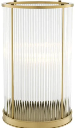 Casa Padrino Kerzenleuchter Antik Messing 23 x H. 37,5 cm - Luxus Wohnzimmer Accessoires