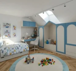 Casa Padrino Kinderzimmerschrank im Landhausstil, 540 x 60 x 210 cm