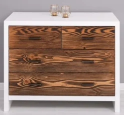 Casa Padrino Kommode im Landhausstil mit 4 Schubladen, 100 x 50 x 79 cm