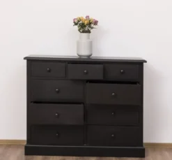 Casa Padrino Kommode im Landhausstil mit 9 Schubladen, 122 x 41 x 97 cm